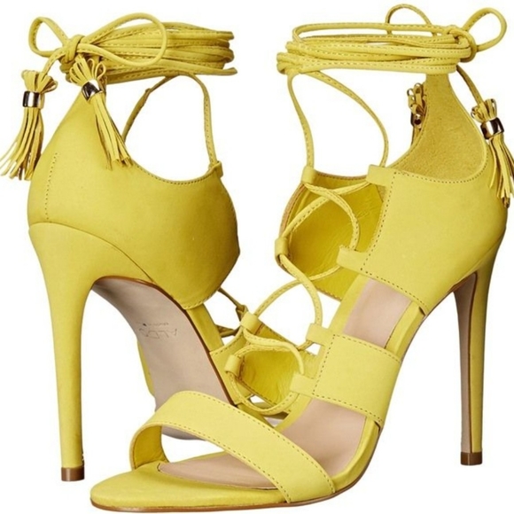 ALDO Women's Neon Yellow High Heel Shoes Size 8.5M - Picture 12 of 13